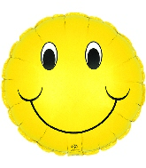 18" Smiley Two Sided Smiley Face Balloon