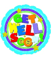 18" Get Well Type Balloon