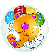 9" Airfill Only Brewster Get Well Balloon