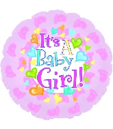 9" Airfill Baby Girl Footsies M34