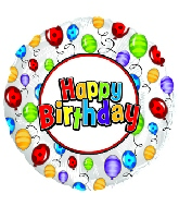 4.5" Airfill Only Happy Birthday Day Balloon Release Balloon