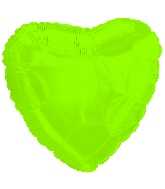 18" CTI Brand Lime Green Heart