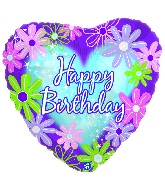 18 " Happy Birthday Twinkle Stars Balloon