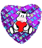 18" Pelox Love Cow Mylar Balloon (Spanish)