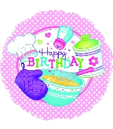 18" Happy Birthday Little Chef Balloon