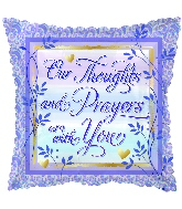 18" Thoughts & Prayers Foil Balloon