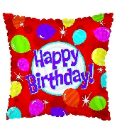 17" Happy Birthday Day Bright Balloons Balloon