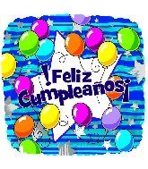 18" Feliz Cumpleanos Balloon (Spanish)