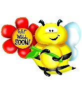 36" Get Well Soon Bee B118