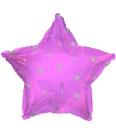 18" Pink Sparkle Star Foil Balloon