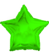9" Airfill Only CTI Green Star Balloon