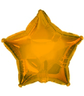 9" Airfill Only CTI Gold Star Balloon