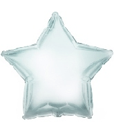 4.5" Airfill Only Platinum Silver Star Balloon