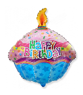 23" Birthday Cake Foil Balloon