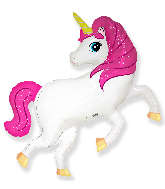 41" Jumbo Foil Shaped Balloon Pink Unicorn