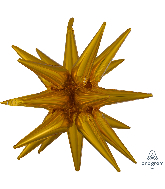 35" Magic Star Large Gold Foil Balloon