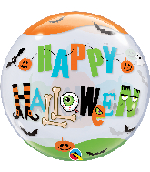 22" Round Halloween Fun Font Bubble Balloon