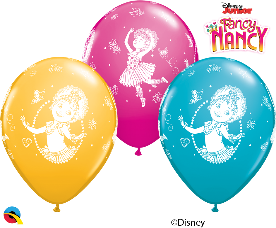 11" Disney Fancy Nancy Assorted Latex Balloons