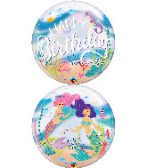 22" Mermaid Birthday Party Bubble Balloon