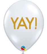 11" Simply Yay! Diamond Clear Latex Balloons