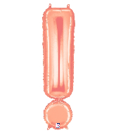 40" Megaloon Foil Balloon Exclamation Point ( ! ) Rose Gold