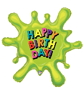 39" Foil Shape Balloon Birthday Splat