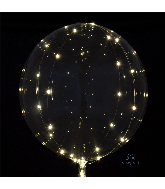 18" Crystal Clearz White Lights Balloon