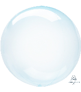 18" Crystal Clearz Blue Balloon