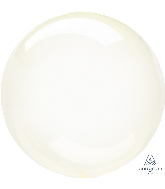 18" Crystal Clearz Yellow Balloon