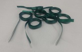 Green Precut Ribbon Length 7.3 Feet (100 Per bag)