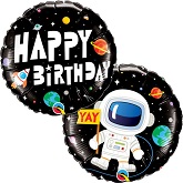 18" Birthday Astronaut Foil Balloon