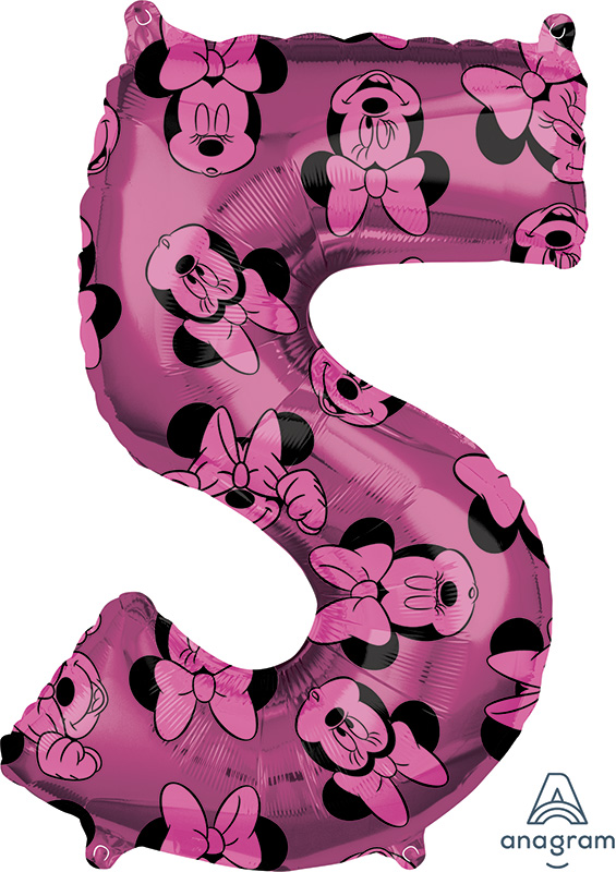 SUPERBE Bargain! Grande Minnie Mouse Rose Airwalker helium foil balloon 
