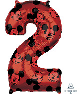 26" Mickey Mouse Forever Number 2 Mid-Size Foil Balloon