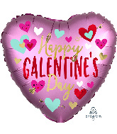 18" Satin Infused Happy Galentine's Day Foil Balloon