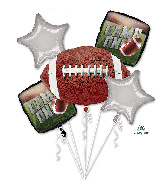 Go Fight Win NFL Football Bouquet Foil Balloon