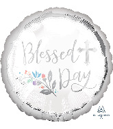 18" Holy Day Blessed Day Foil Balloon