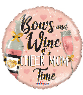 17" Mom Wine Foil Balloon