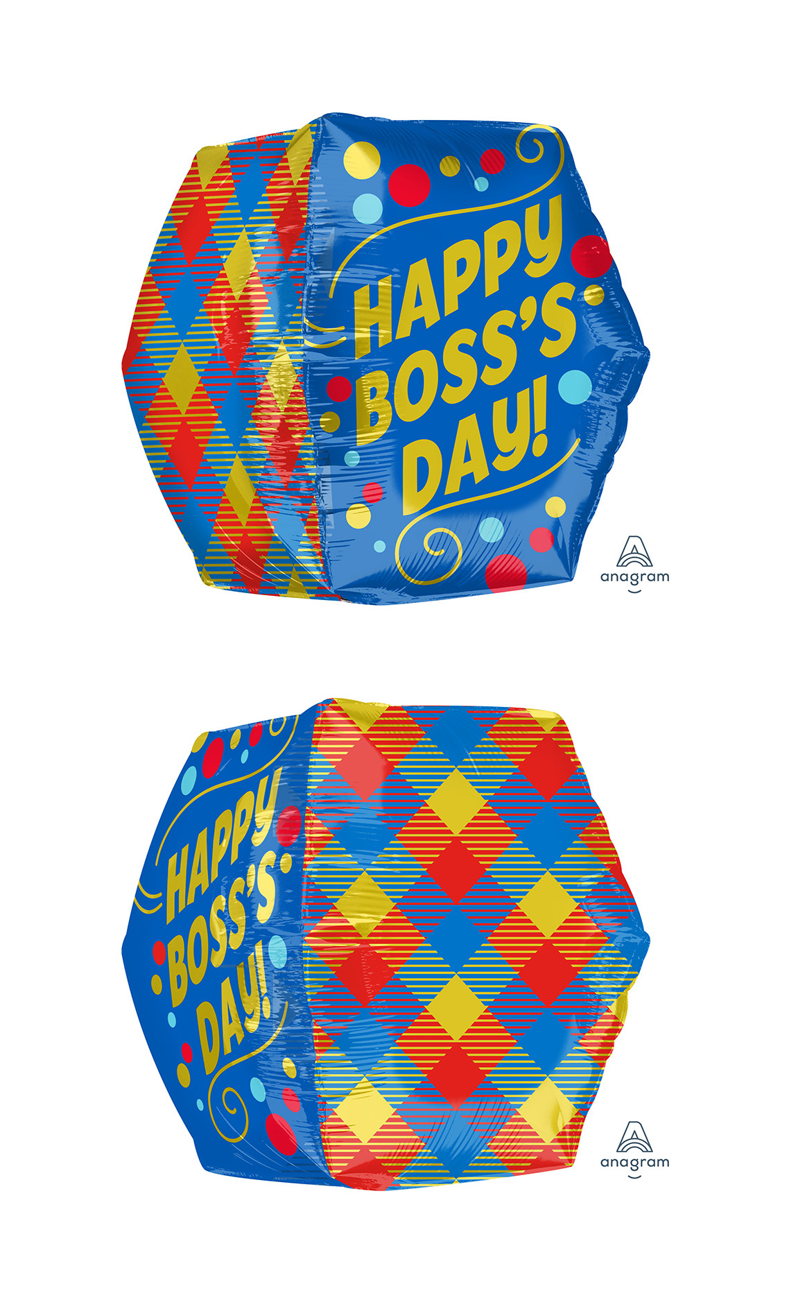 16" Anglez Jumbo Boss's Day Dots Foil Balloon