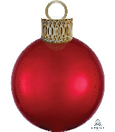 20" Red Orbz Ornament Kit Foil Balloon
