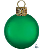 20" Green Orbz Ornament Kit Foil Balloon