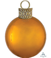 20" Gold Orbz Ornament Kit Foil Balloon