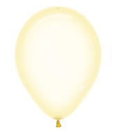 5" Betallatex Latex Balloons Crystal Pastel Yellow