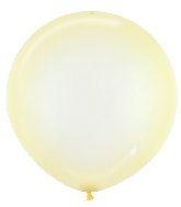 24" Betallatex Crystal Pastel Yellow 10 ct