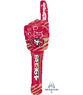 30"  Airfill 49ers  NFL Team Spirit Stick