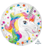 24" Insiders Rainbow Unicorn Foil Balloon