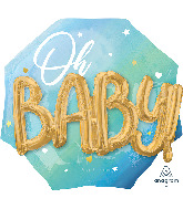 30" Multi-Balloon Blue Baby Boy Foil Balloon