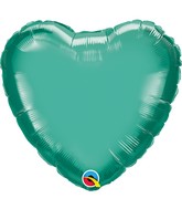 9" Airfill Emerald Green Heart