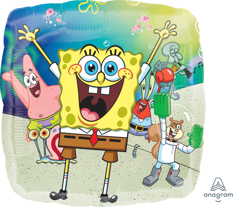 4x 18" Spongebob Squarepants Foil Mylar Balloon Party Supplies 