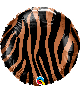 18" Tiger Stripes Pattern Foil Balloon