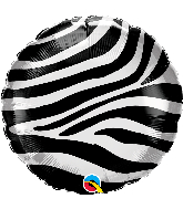 18" Zebra Stripes Pattern Foil Balloon